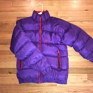Old School Marmot warm puffy down jacket. S/M